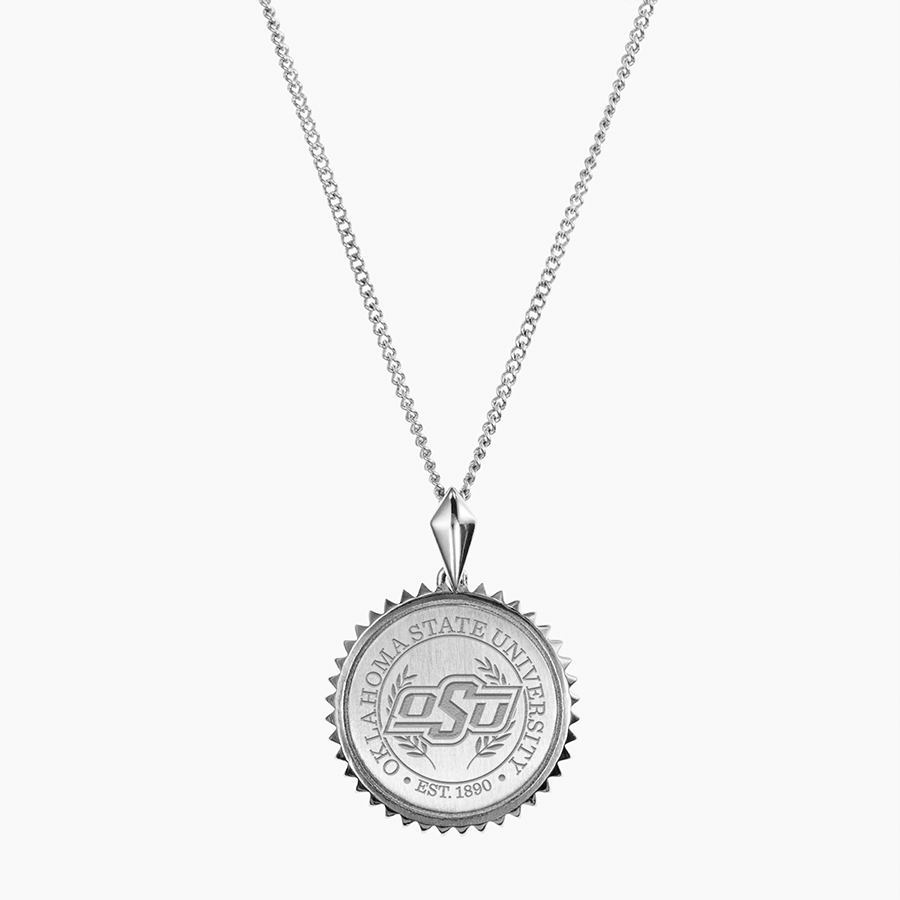 Oklahoma State Sunburst Necklace