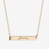 Oklahoma Vintage Sooners Horizontal Bar Necklace