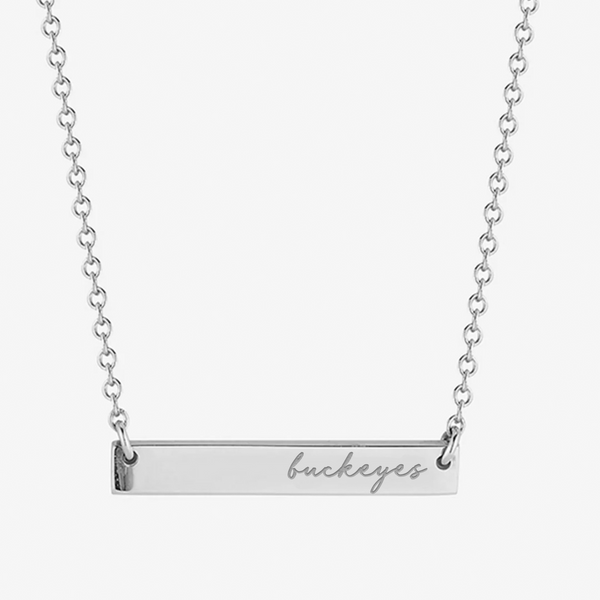 Ohio State Buckeyes Horizontal Bar Necklace