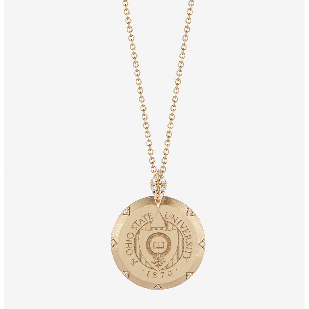Ohio State Seal 7-Point Diamond Pendant