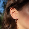 Ohio State Florentine Earring Bundle shown on figure in gold