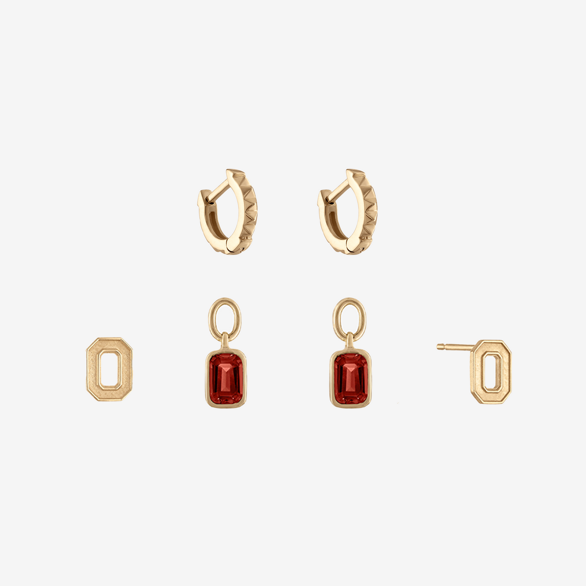 Ohio State Sunburst Earring Bundle