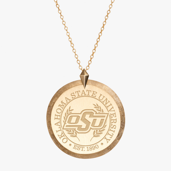 Oklahoma State Florentine Pendant