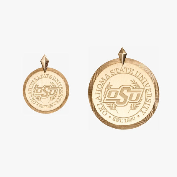 Oklahoma State Florentine Pendant