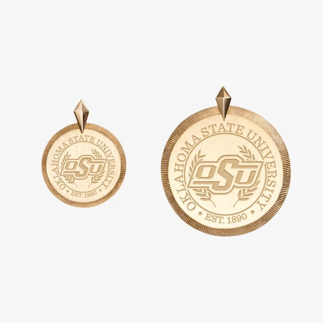 Oklahoma State Florentine Pendant