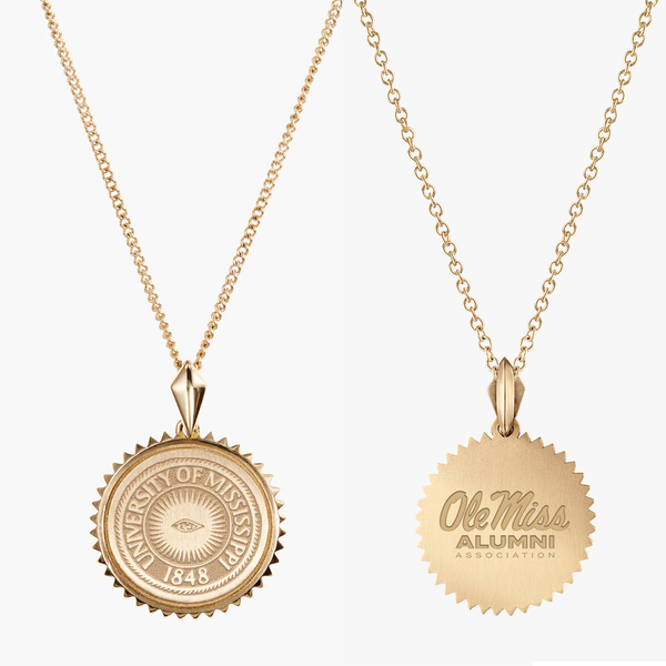 Ole Miss Eye Seal Sunburst Pendant