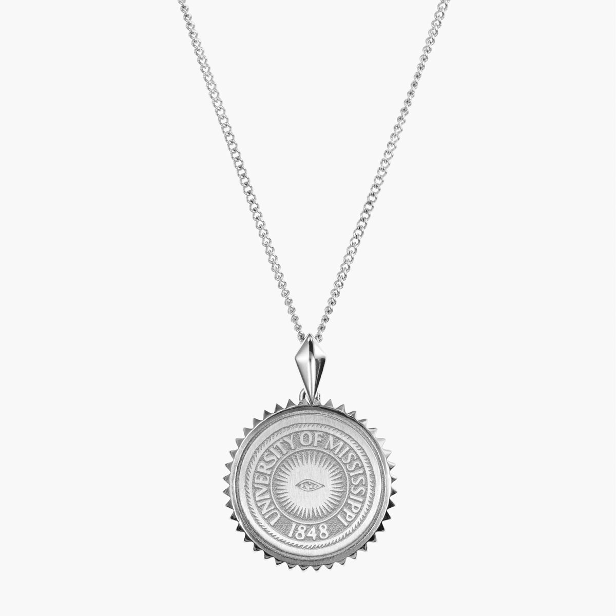 Ole Miss Eye Seal Sunburst Pendant