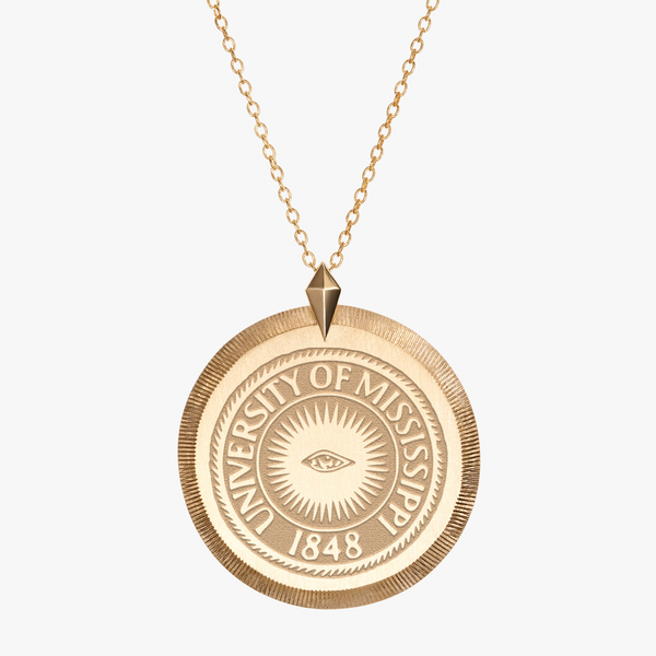 Ole Miss Eye Seal Florentine Pendant