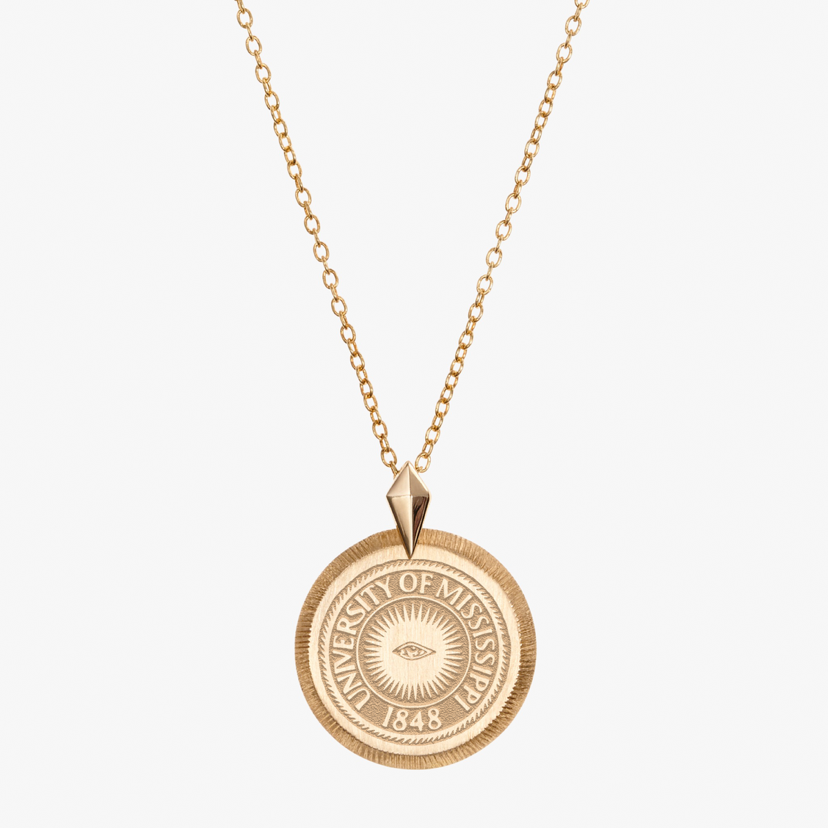 Ole Miss Eye Seal Florentine Pendant