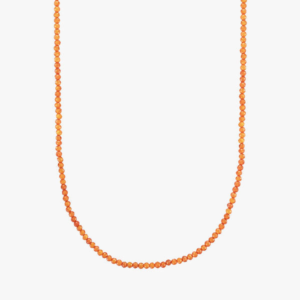 Burnt Orange Beaded Necklace