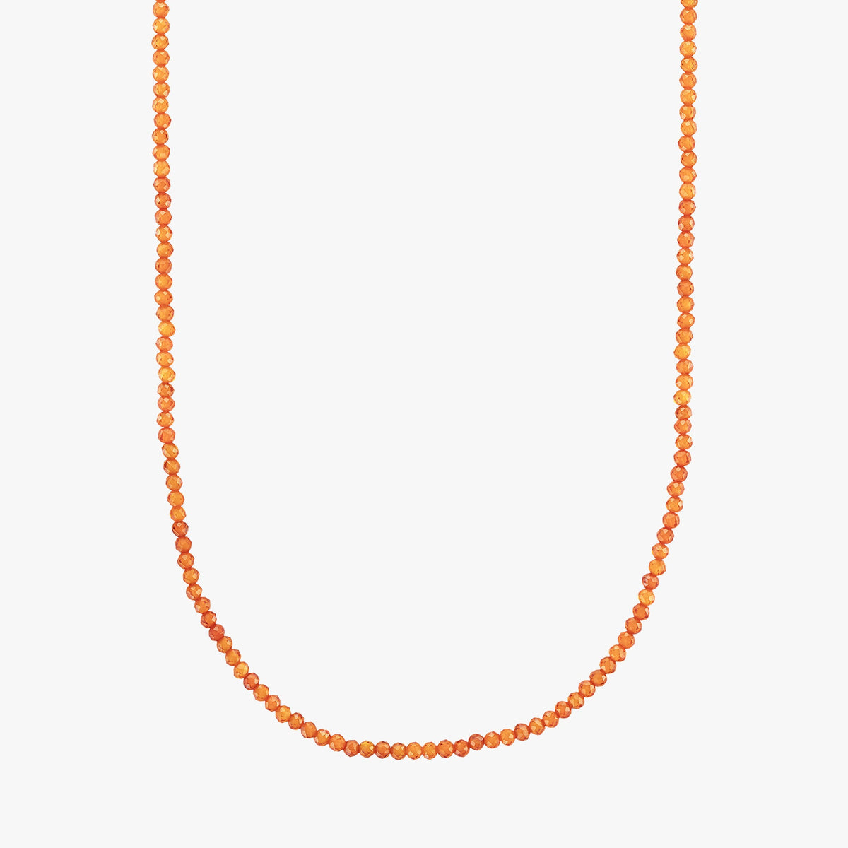 Burnt Orange Beaded Necklace