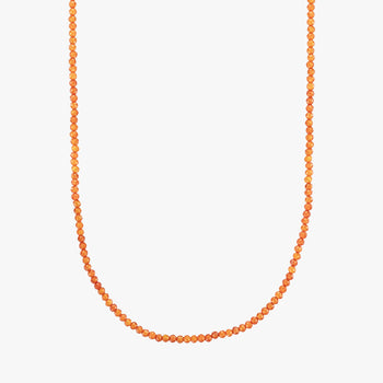 Burnt Orange Beaded Necklace