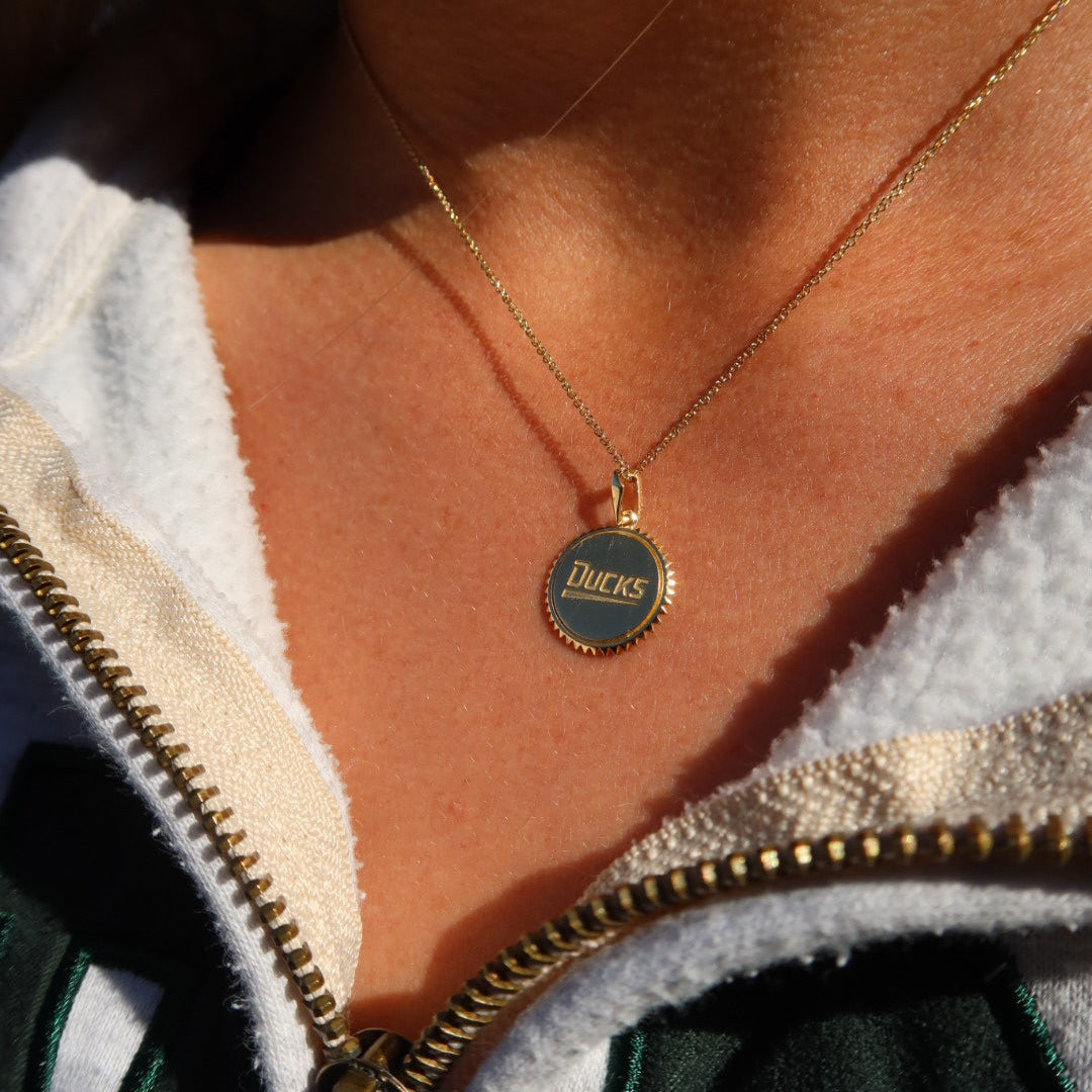 Oregon Softball 60th Anniversary Sunburst Pendant - Copy