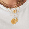 Gold Organic Necklace Size Guide