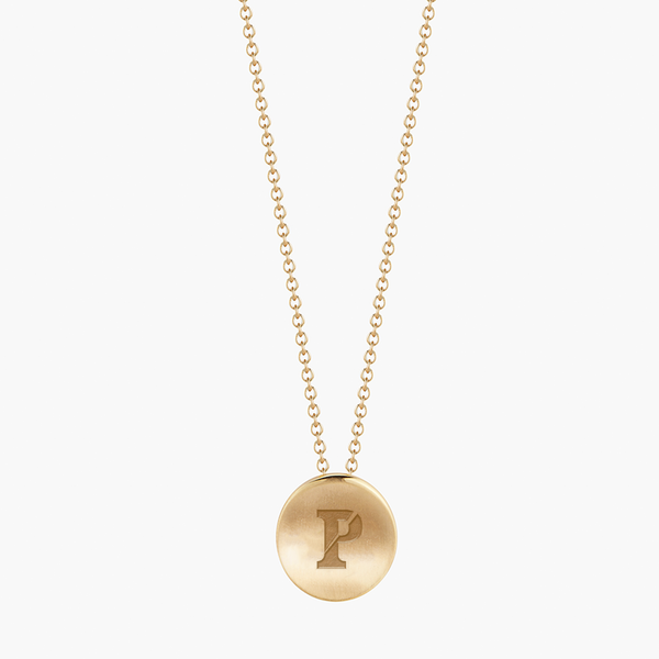 Penn P Necklace in Cavan Gold and 14K Gold