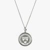 Silver Penn Sunburst Crest Necklace