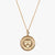 Gold Penn Sunburst Crest Necklace