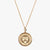 Gold Penn Sunburst Crest Necklace