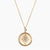 Gold Pi Beta Phi Sunburst Crest Necklace