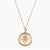 Gold Pi Beta Phi Sunburst Crest Necklace