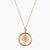 Gold Pi Beta Phi Sunburst Crest Necklace