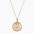 Gold Phi Chi Theta Sunburst Crest Necklace