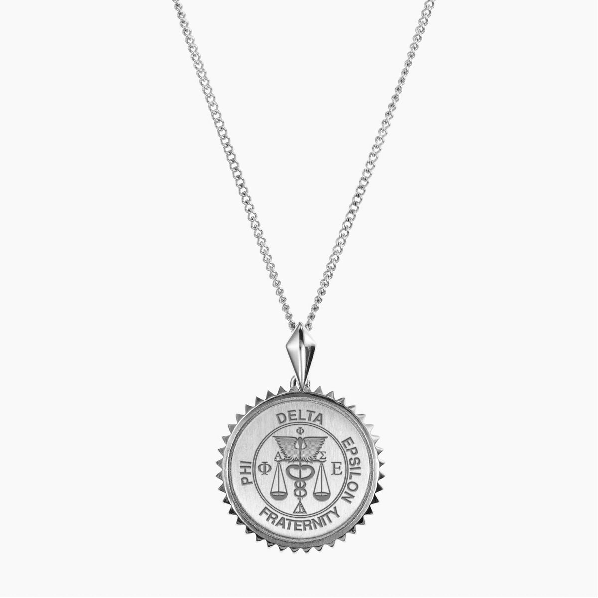 Phi Delta Epsilon Sunburst Crest Pendant