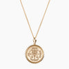 Gold Phi Delta Epsilon Sunburst Crest Necklace