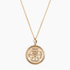 Gold Phi Delta Epsilon Sunburst Crest Necklace