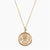 Gold Phi Delta Epsilon Sunburst Crest Necklace