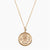 Gold Phi Delta Epsilon Sunburst Crest Necklace