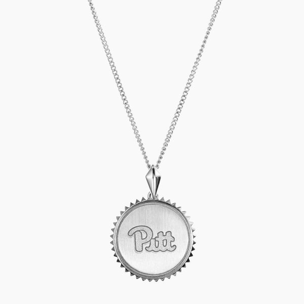 Pitt Script Sunburst Necklace