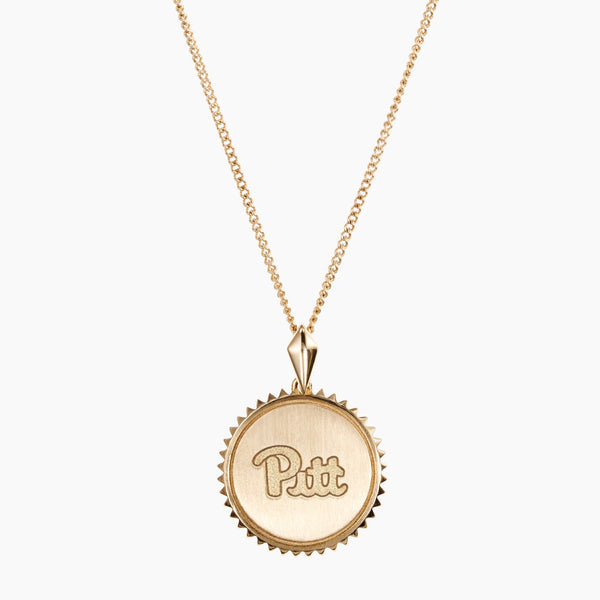 Pitt Script Sunburst Necklace