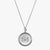 Sterling Silver Phi Mu Sunburst Crest Necklace