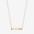 Phi Mu Horizontal Bar Necklace in Cavan Gold and 14K Gold