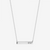 Phi Mu Horizontal Bar Necklace in Sterling Silver