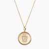 Gold Phi Sigma Pi Sunburst Crest Necklace