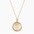 Gold Phi Sigma Rho Sunburst Crest Necklace