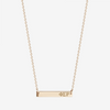 Phi Sigma Rho Horizontal Bar Necklace in Cavan Gold and 14K Gold