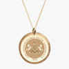 Gold Florentine Crest Necklace