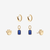 Penn State Sapphire Florentine Earring Bundle