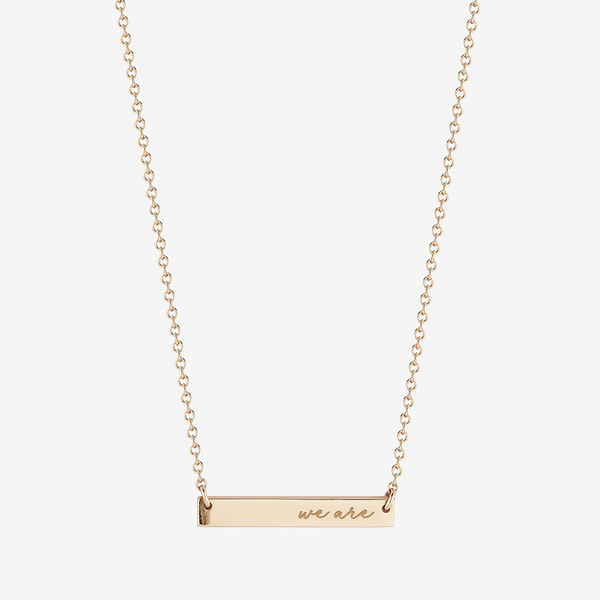 Penn State We Are Horizontal Bar Necklace