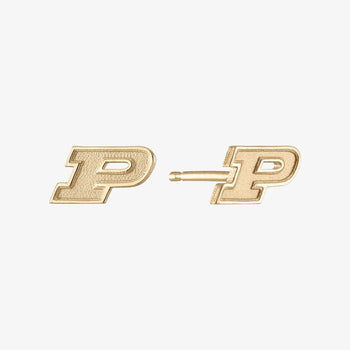 Purdue Logo Stud Earrings