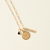 Purdue Sunburst Bundle shown in gold with Coordinates Bar and Link Chain laydown