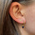 Penn State Florentine Earring Bundle shown on figure in gold