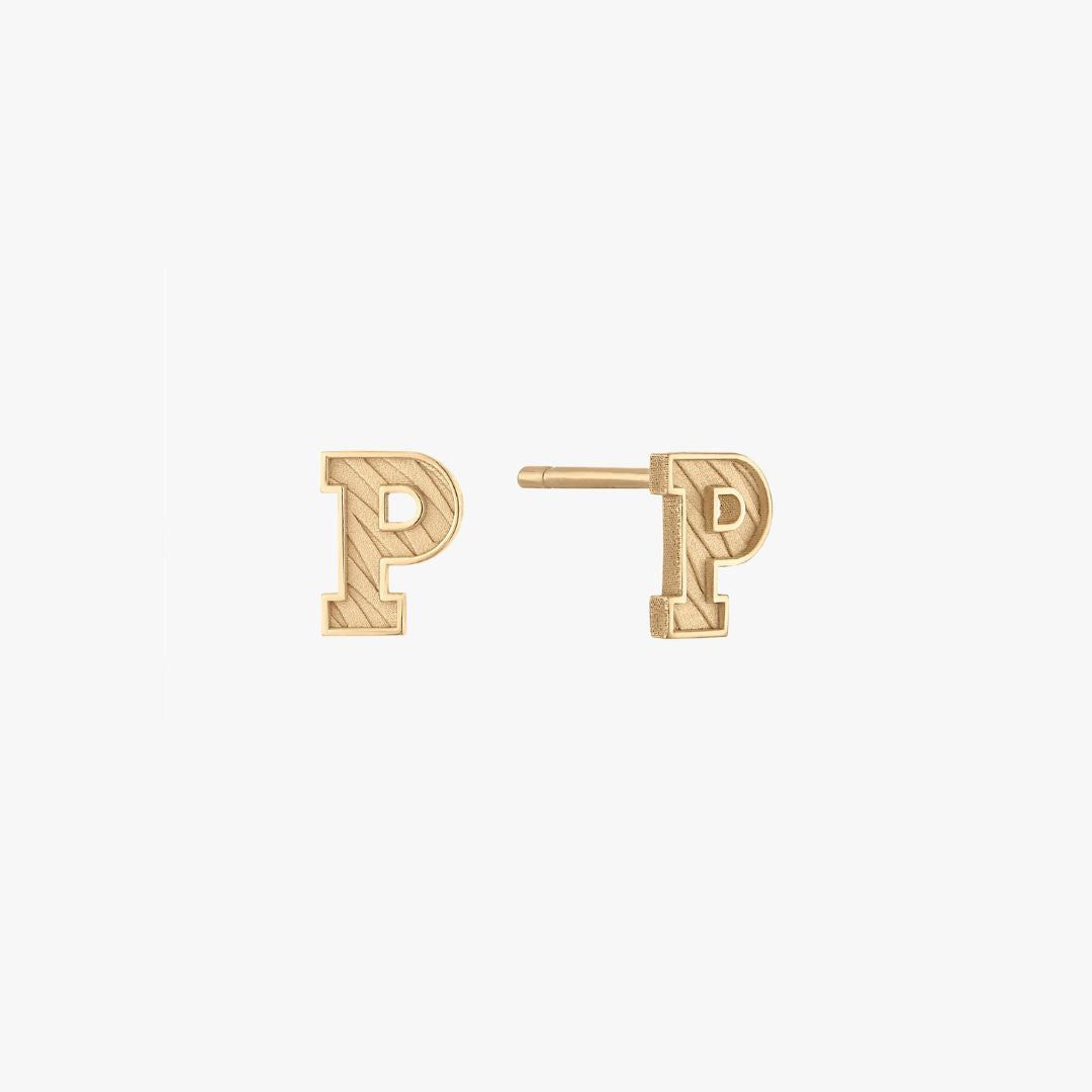 Princeton Logo Stud Earring