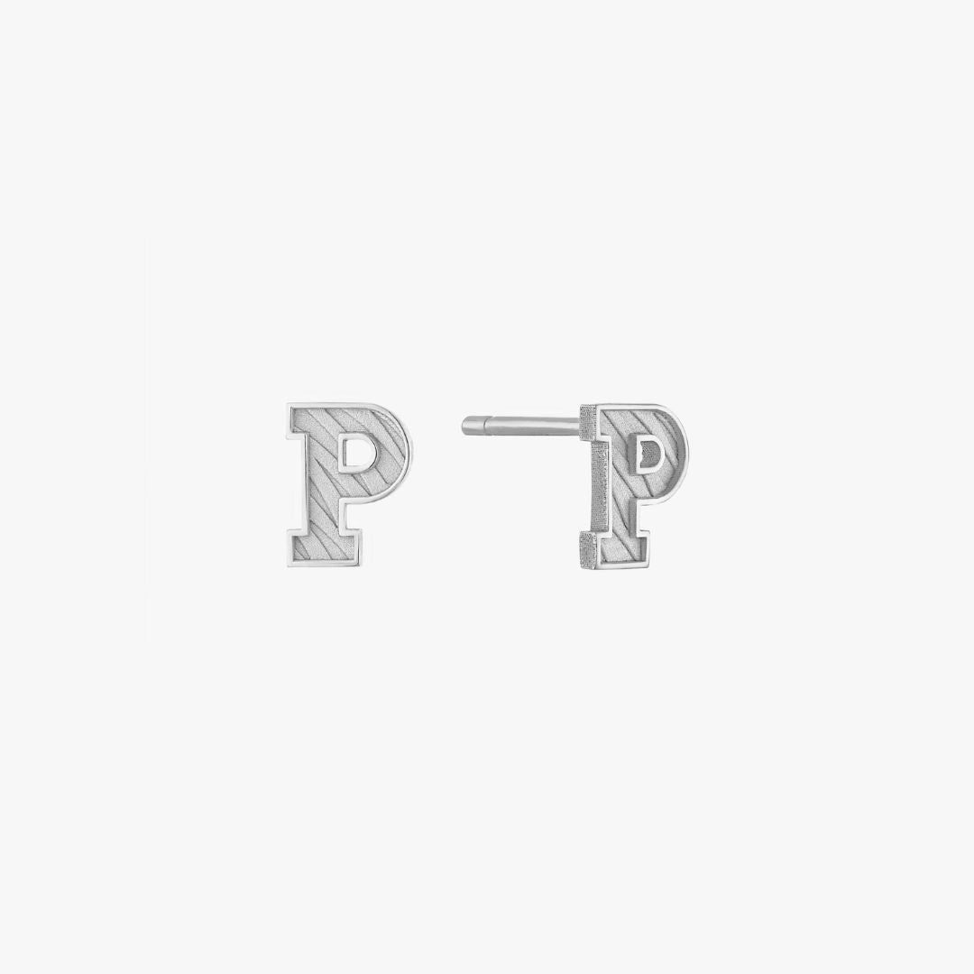 Princeton Logo Stud Earring