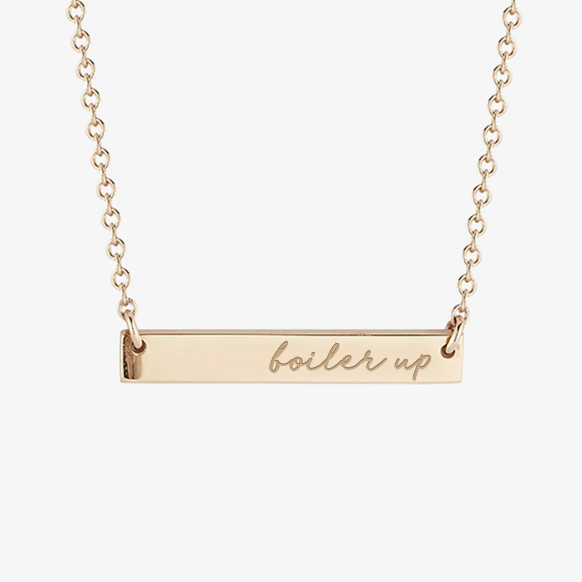 Purdue Boiler Up Horizontal Bar Necklace