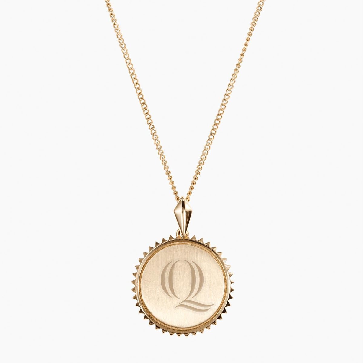 Quinnipiac Sunburst Necklace Gold
