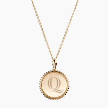 Quinnipiac Sunburst Necklace Gold